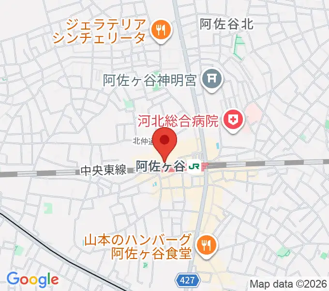 阿佐ヶ谷マンハッタンの地図