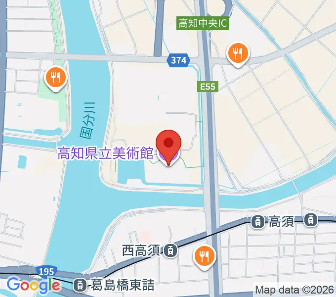 高知県立美術館の地図