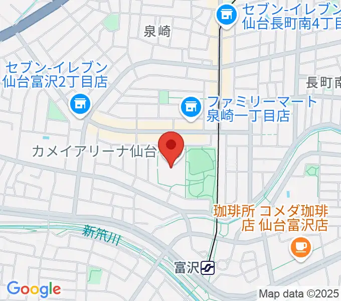 カメイアリーナ仙台の地図