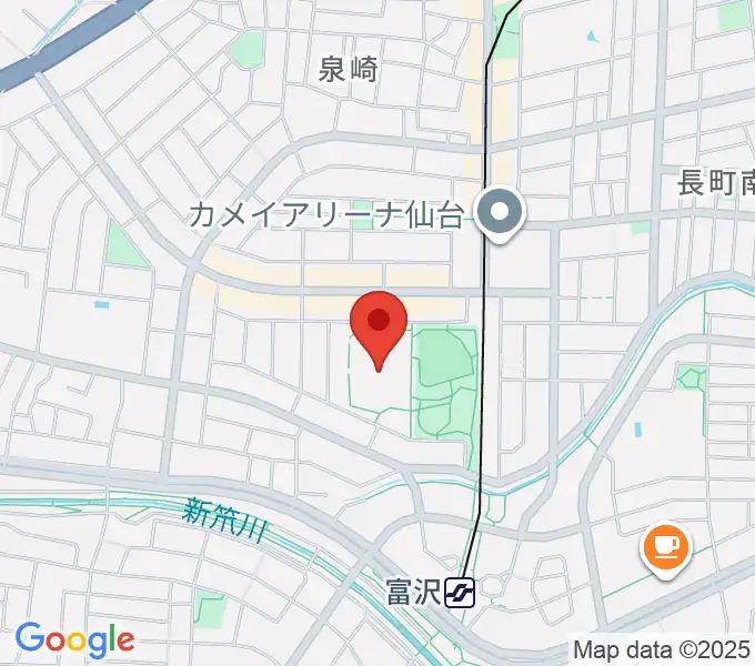 カメイアリーナ仙台の地図