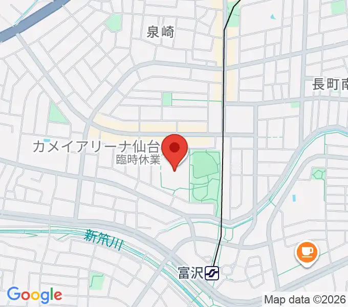 カメイアリーナ仙台の地図