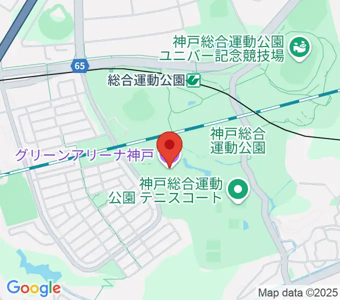 グリーンアリーナ神戸の地図