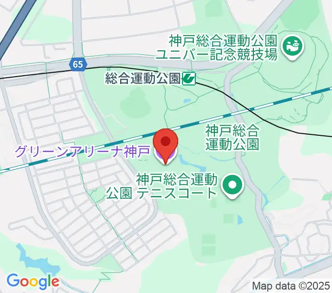 グリーンアリーナ神戸の地図