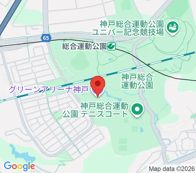 グリーンアリーナ神戸の地図