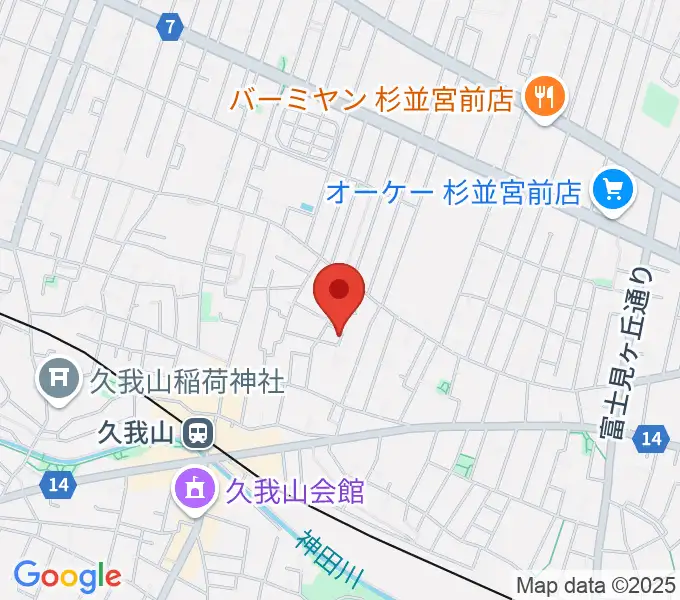 A-durバイオリン・チェロ教室の地図