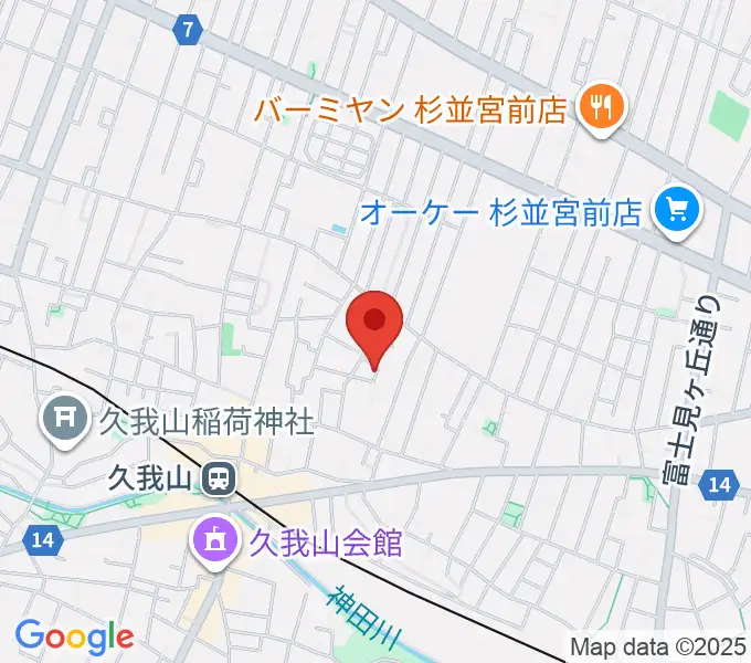 A-durバイオリン・チェロ教室の地図