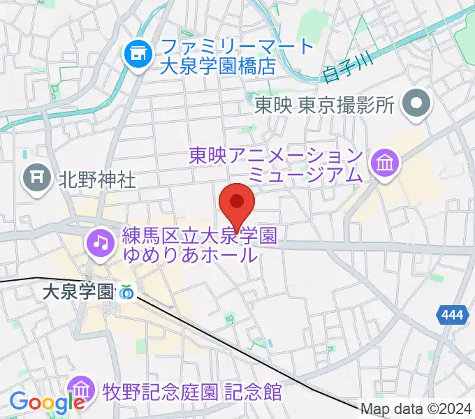 大泉学園 in F（インエフ）の地図