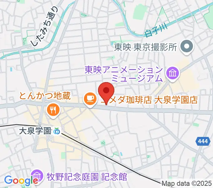 大泉学園 in F（インエフ）の地図