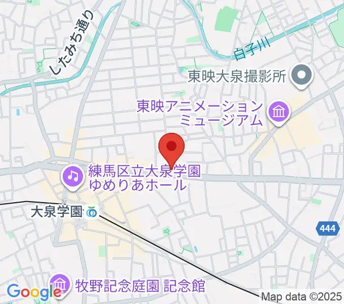 大泉学園 in F（インエフ）の地図