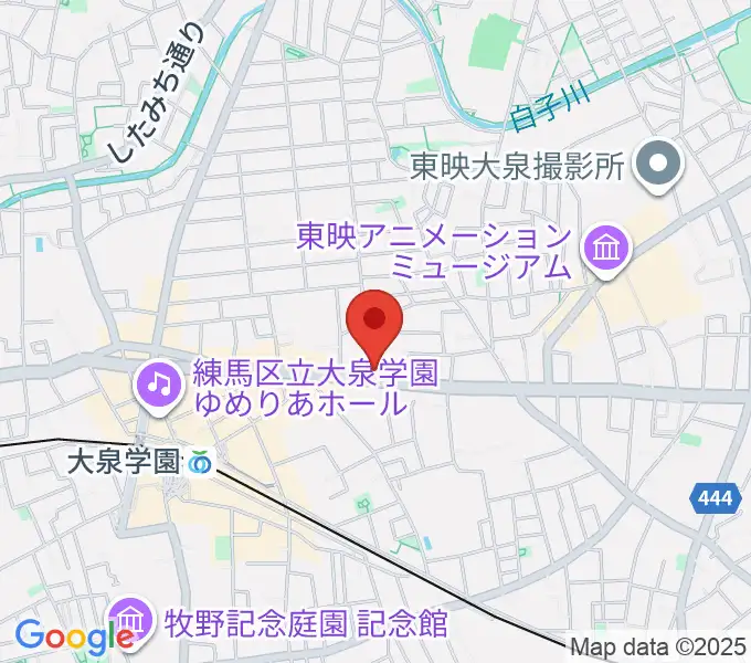大泉学園 in F（インエフ）の地図