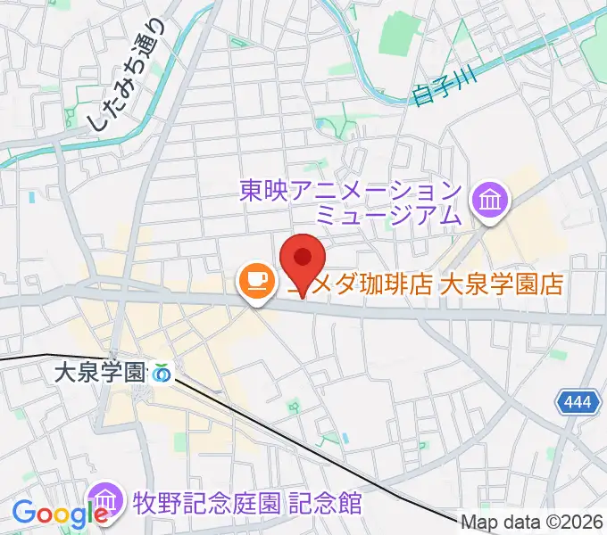 大泉学園 in F(インエフ)の地図