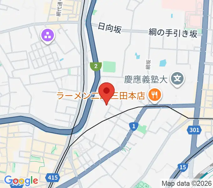 白金高輪セレネb2の地図