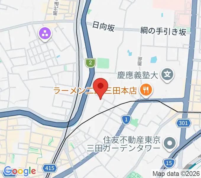 白金高輪セレネb2の地図