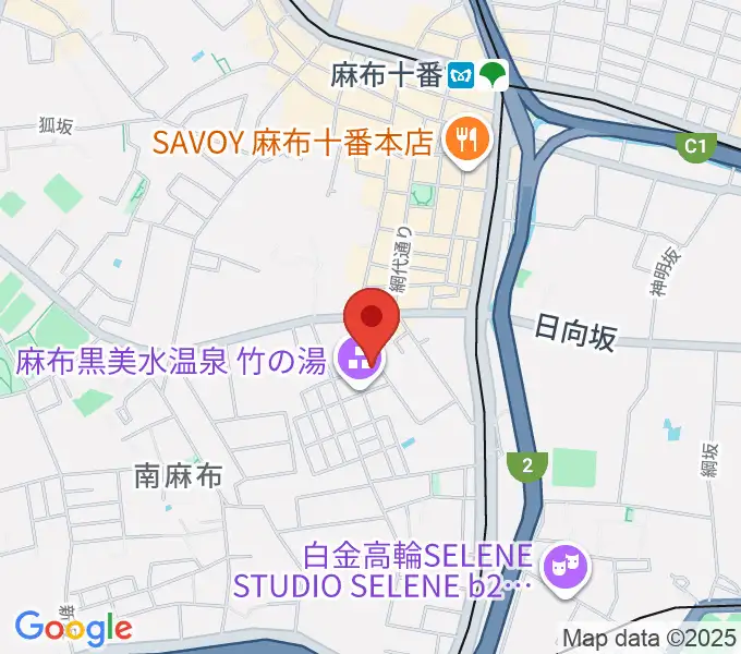 TOKYO麻布ミュージックセンターの地図