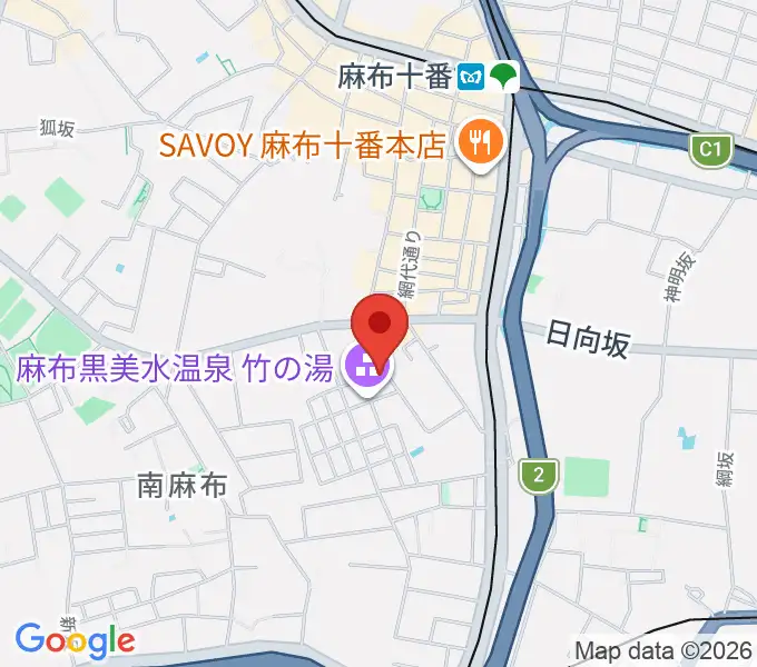 TOKYO麻布ミュージックセンターの地図