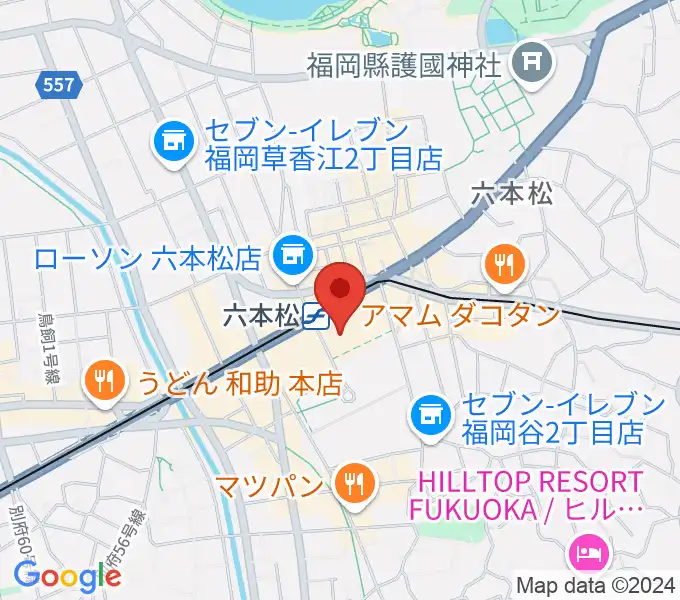 福岡市科学館の地図