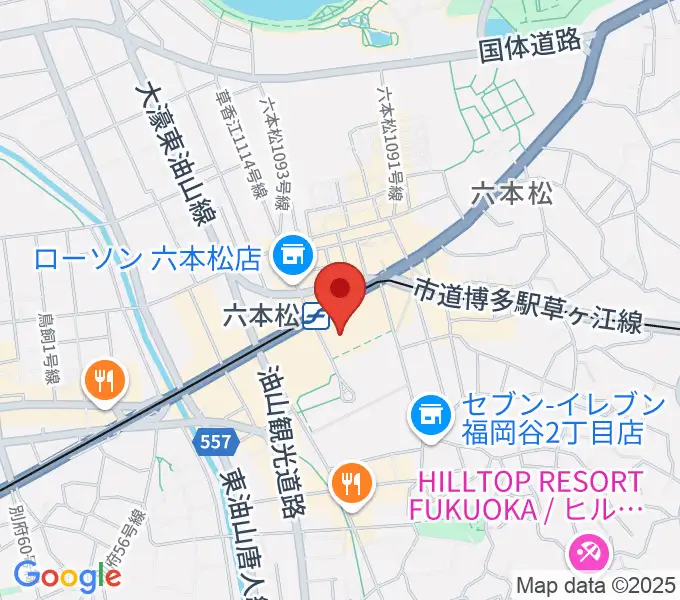 福岡市科学館の地図