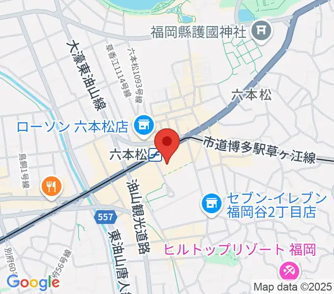 福岡市科学館の地図