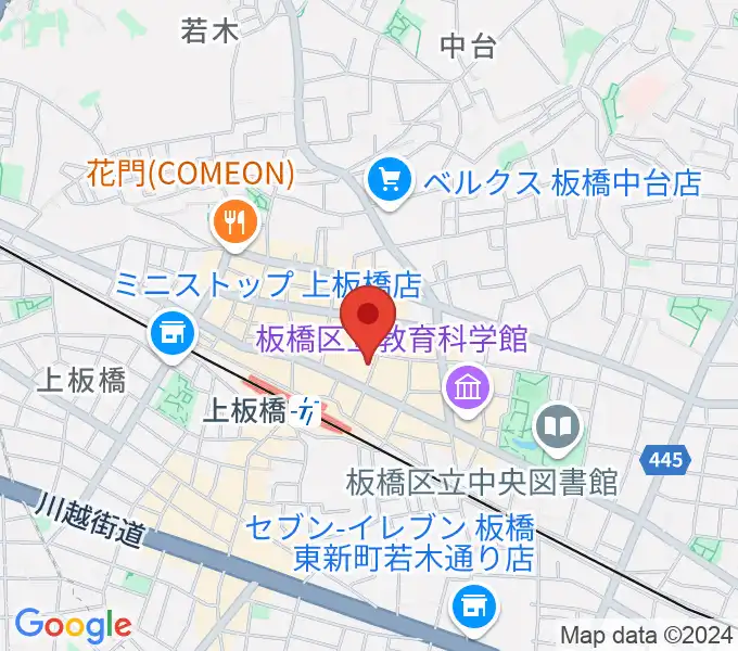 Kボイススタジオの地図