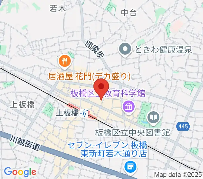 Kボイススタジオの地図