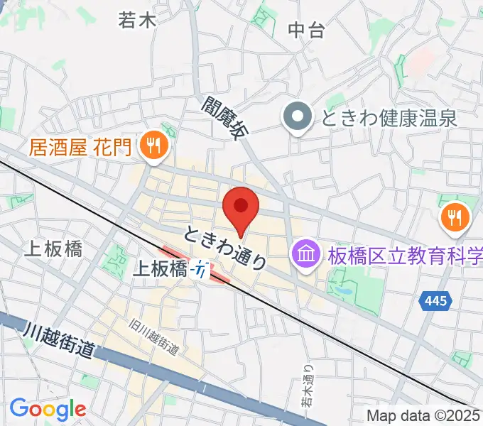 Kボイススタジオの地図