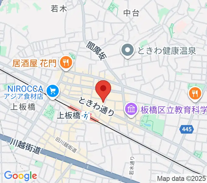 Kボイススタジオの地図