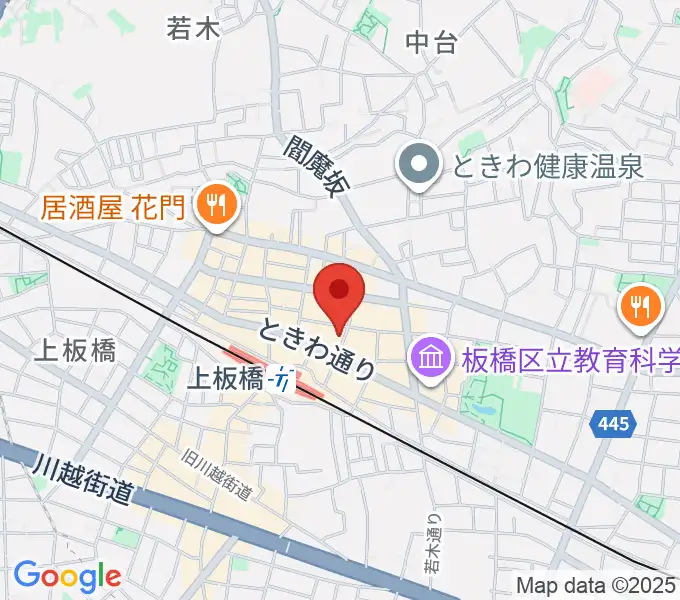Kボイススタジオの地図