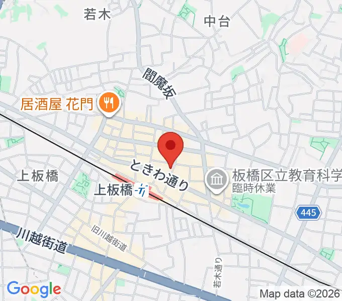 Kボイススタジオの地図