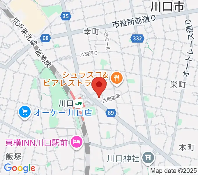 島村楽器 かわぐちキャスティ店の地図