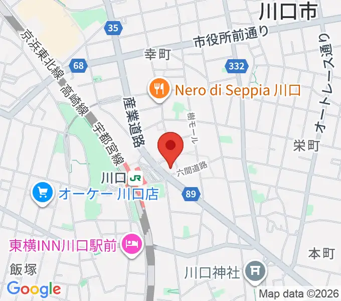 島村楽器 かわぐちキャスティ店の地図