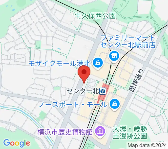 T-Music Yokohamaの地図