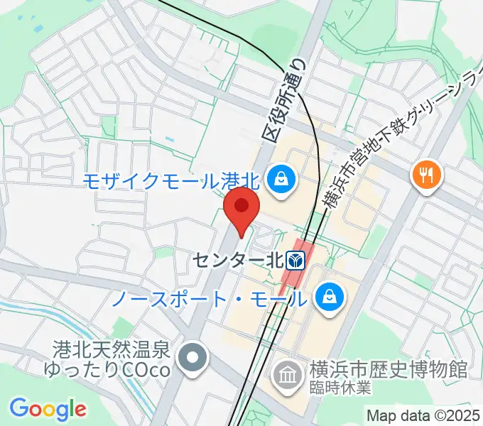 T-Music Yokohamaの地図