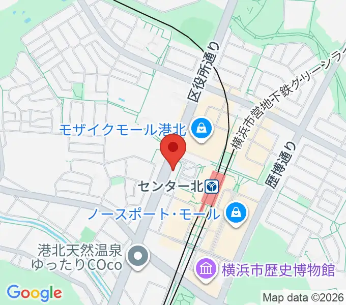 T-Music Yokohamaの地図