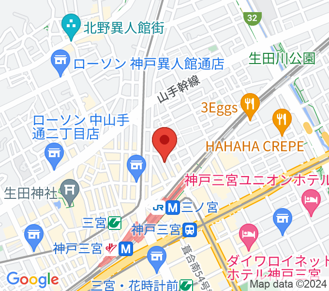 神戸三宮シアター・エートーの場所