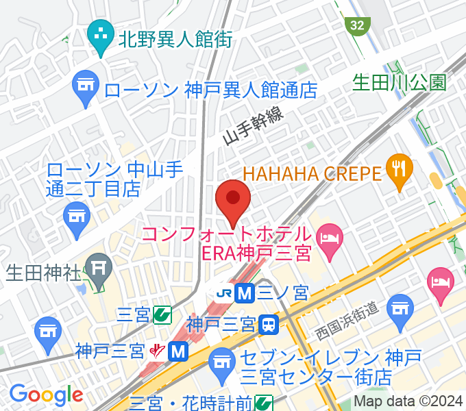 神戸三宮シアター・エートーの場所