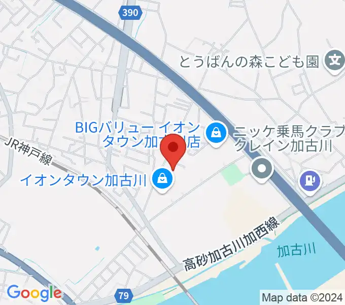 森岡楽器 加古川店ウィンズサテライトの地図