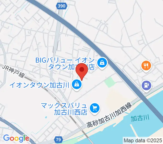 森岡楽器 加古川店ウィンズサテライトの地図