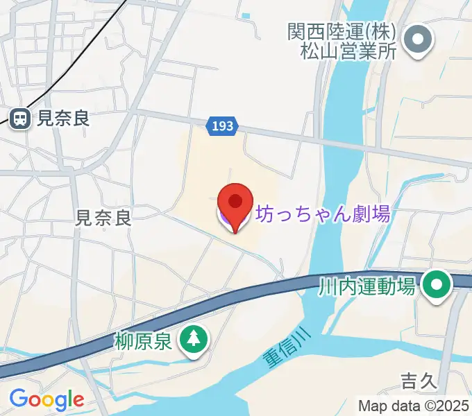 坊っちゃん劇場の地図