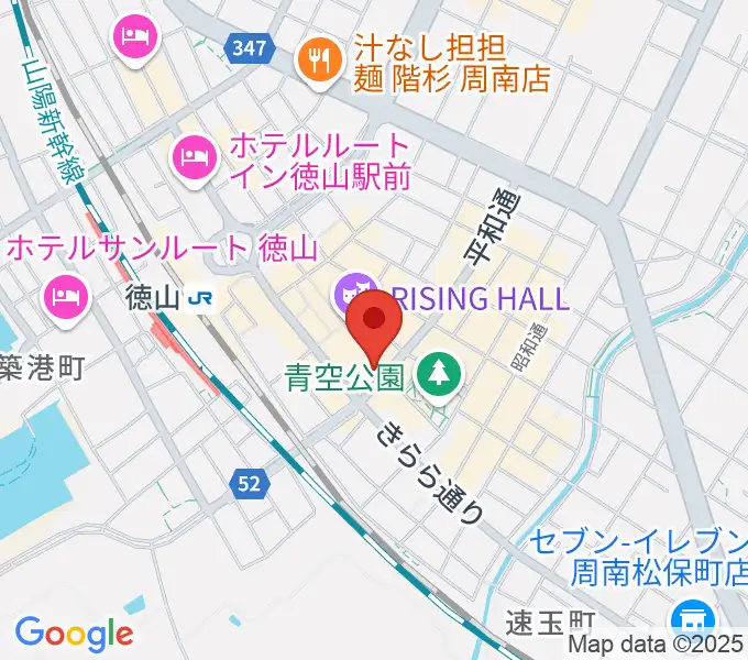 周南LIVE TAKUの地図