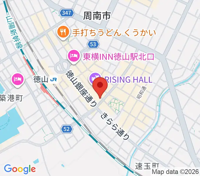 周南LIVE TAKUの地図