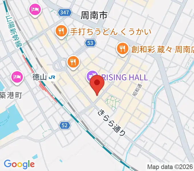周南LIVE TAKUの地図