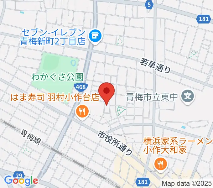 おおたけピアノ教室の地図