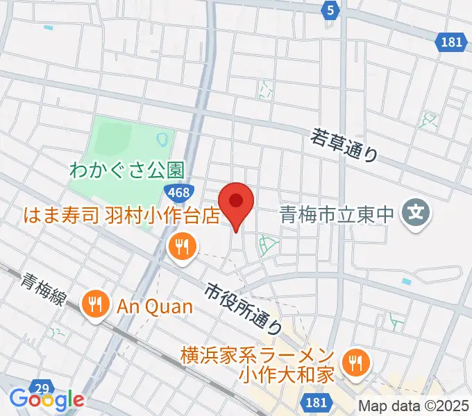 おおたけピアノ教室の地図