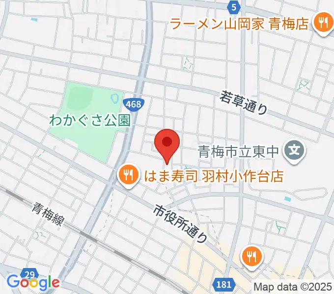 おおたけピアノ教室の地図