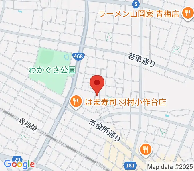 おおたけピアノ教室の地図