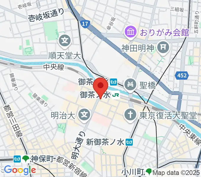 クロサワウインドお茶の水店の地図