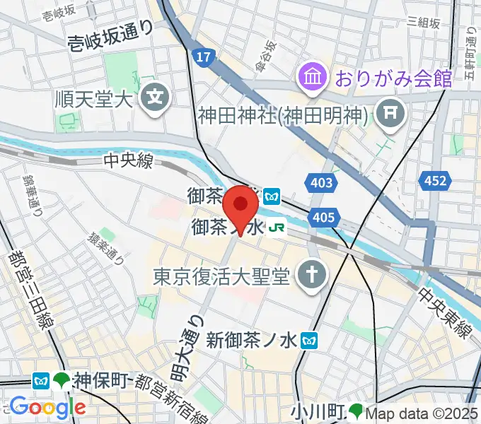 クロサワウインドお茶の水店の地図
