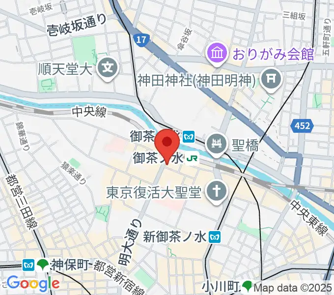 クロサワウインドお茶の水店の地図