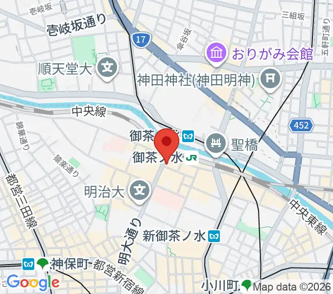 クロサワウインドお茶の水店の地図