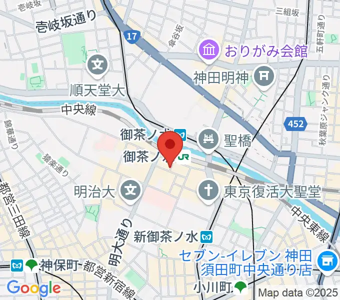 ＡＡＡイワタ楽器の地図